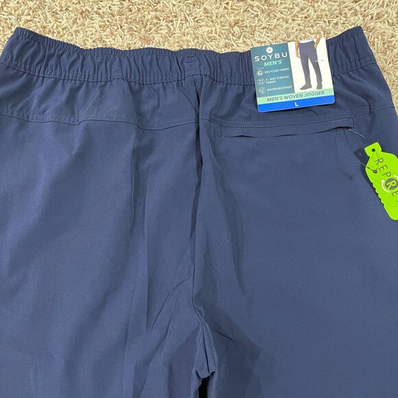 NEW Soybu Men's Woven Joggers Pants Navy, Size Large (New) - Picture 10 of 16
